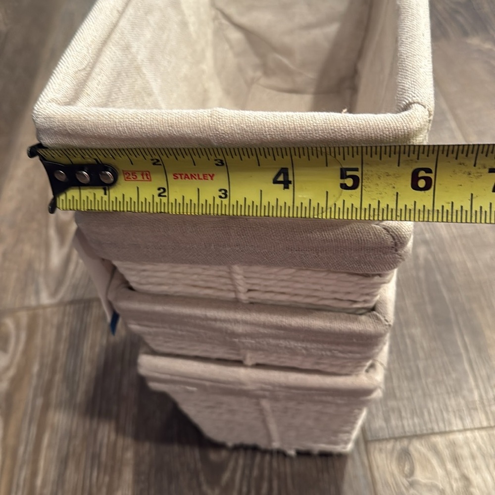 Cream Paper Rope Basket Set - Picture 7 of 10